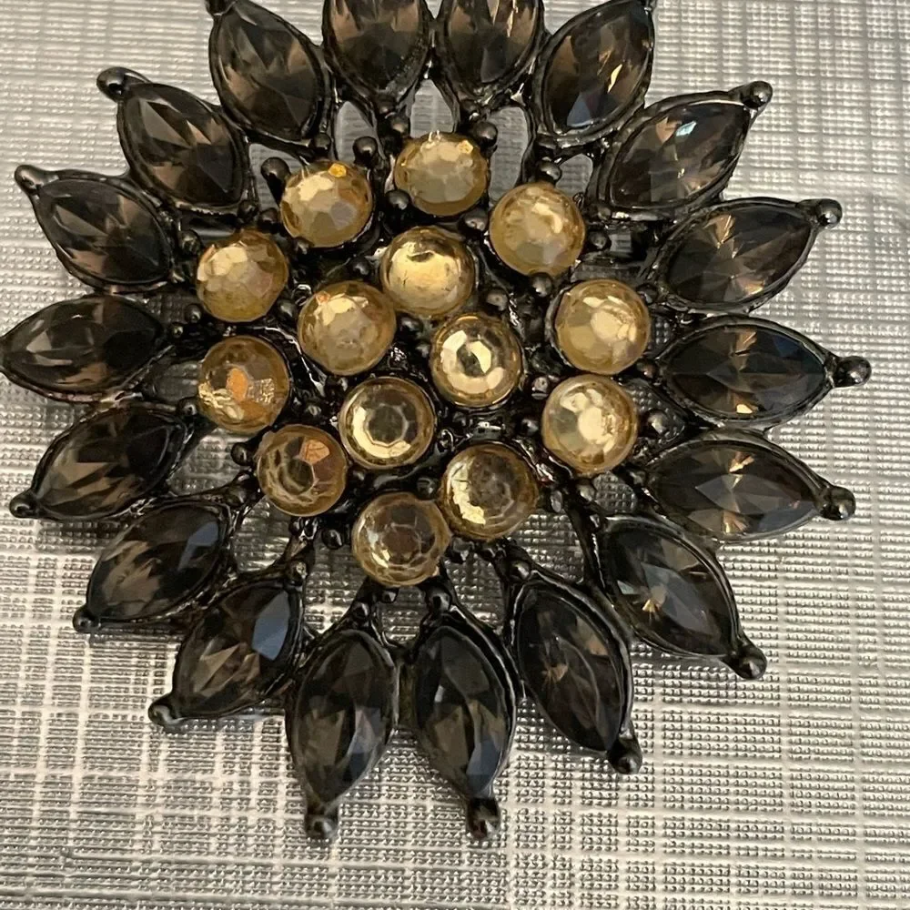 Brooch pin scarf jewelry black retro wedding beautiful costume jewelry